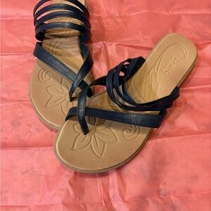 b.o.c. Navy and Tan Strappy Sandals-Alisha Style